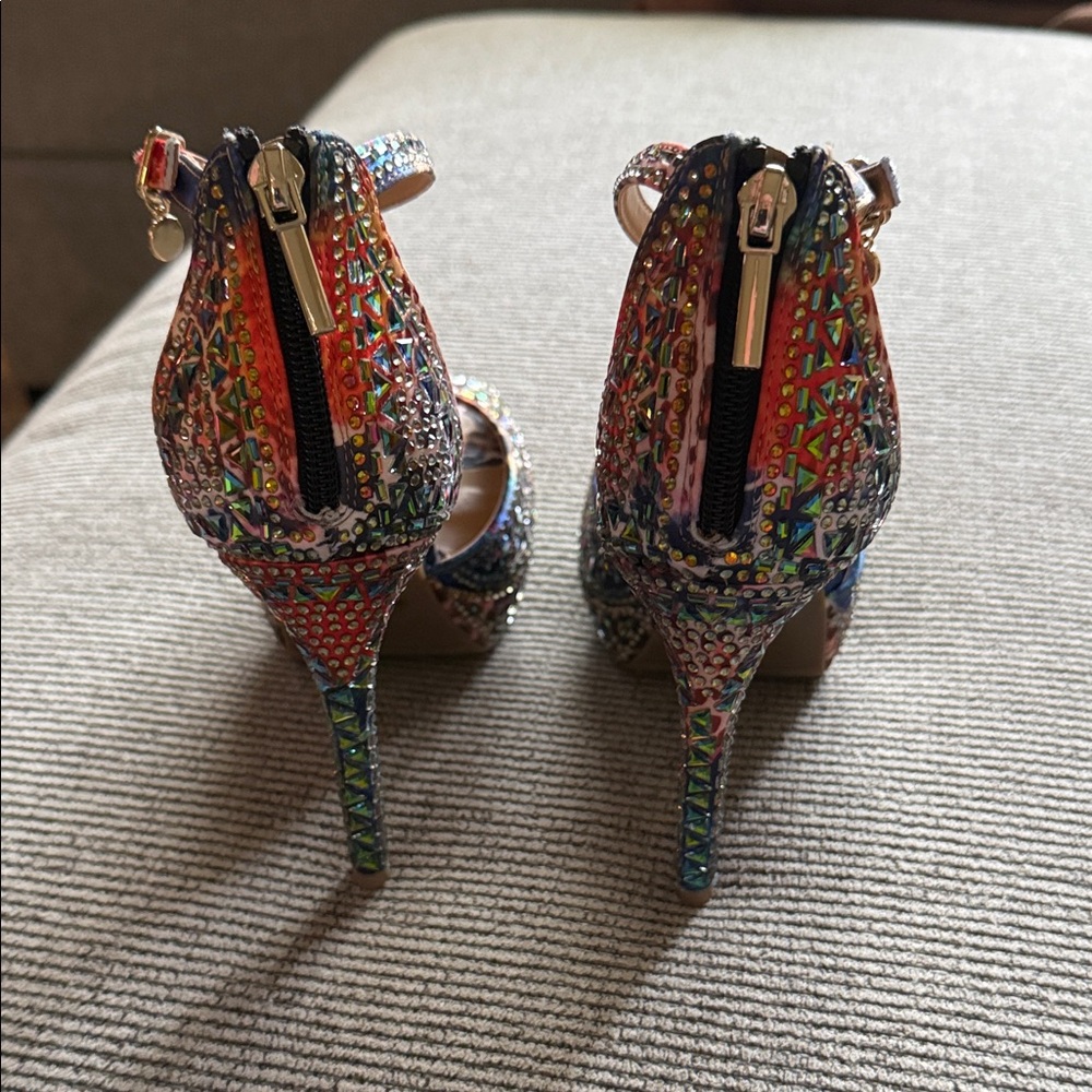 Thalia Sodi Multicolor 5” Studded Heels - Picture 3 of 8
